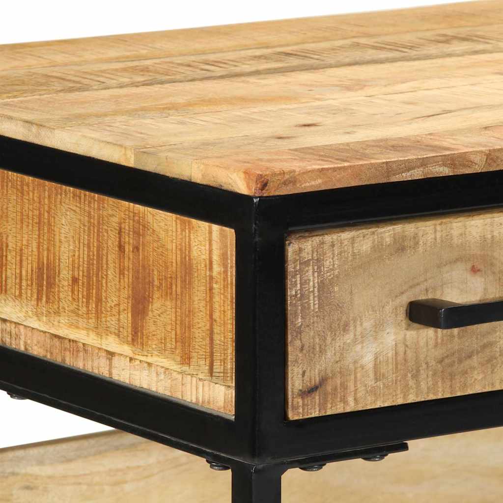 Γραφείο γραφής με ράφι Καφέ 100 x 50 x 75 cm Στερεό ξύλο μάνγκο
