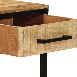 Γραφείο γραφής με ράφι Καφέ 100 x 50 x 75 cm Στερεό ξύλο μάνγκο