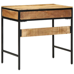 Γραφείο γραφής με ράφι Καφέ 80 x 50 x 75 cm Στερεό ξύλο μάνγκο - Pakobazaar