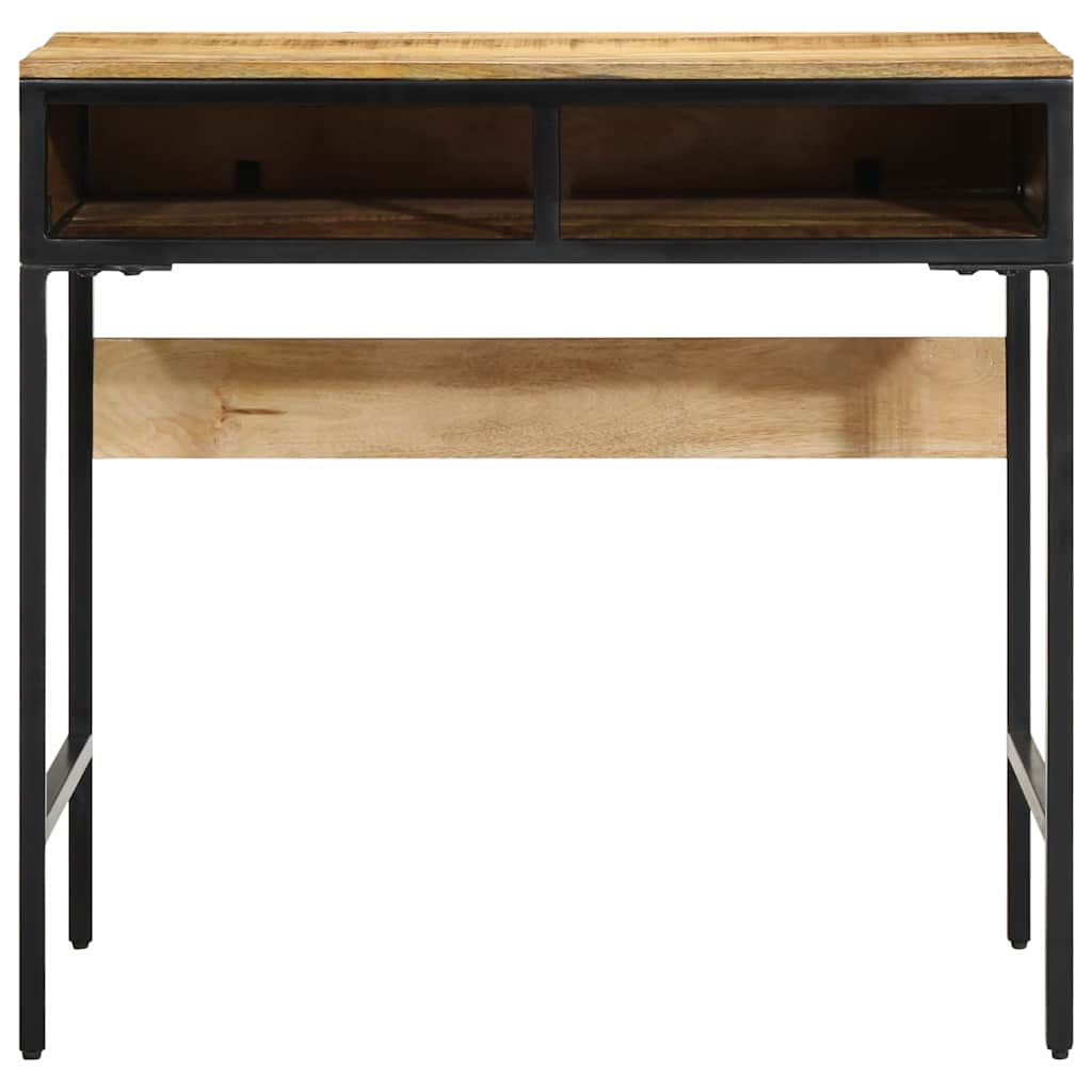 Γραφείο γραφής με ράφι Καφέ 80 x 50 x 75 cm Στερεό ξύλο μάνγκο - Pakobazaar