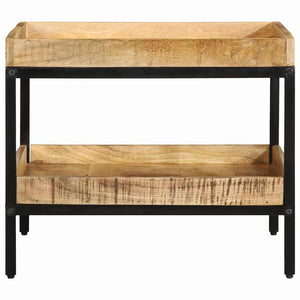 Τραπεζάκι Πλευράς Καφέ 55 x 55 x 45 cm Στερεό ξύλο μάνγκο - Pakobazaar