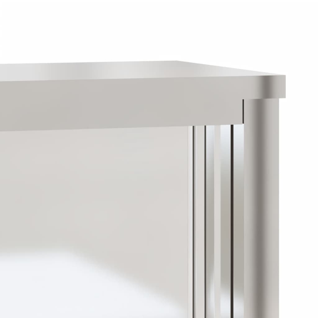 Ντουλάπι Κουζίνας Επιτοίχιο Συρόμενες Πόρτες Ανοξείδωτο Ατσάλι