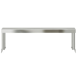 Ράφι Επιτραπέζιο για Πάγκο Εργασίας 110x30x35 εκ. Ανοξ. Ατσάλι