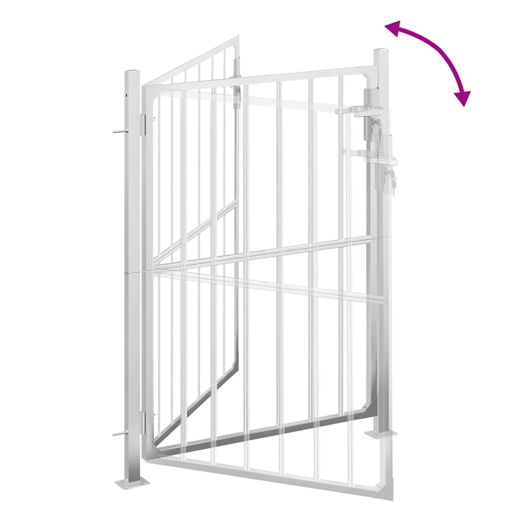 Πόρτα Κήπου 100x145 εκ. από Ανοξείδωτο Ατσάλι