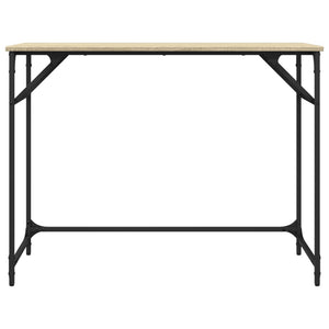 Γραφείο Sonoma Δρυς100x45x76εκ Επ. Ξύλο/Ατσάλι Ηλ. Βαφή Πούδρας