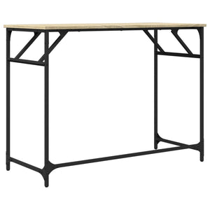 Γραφείο Sonoma Δρυς100x45x76εκ Επ. Ξύλο/Ατσάλι Ηλ. Βαφή Πούδρας