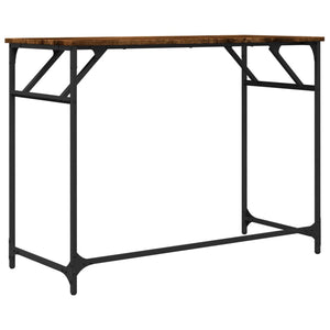 Γραφείο Καπ. Δρυς 100x45x76 εκ Επ. Ξύλο/Ατσάλι Ηλ. Βαφή Πούδρας