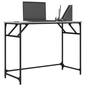 Γραφείο Γκρι Sonoma100x45x76εκ Επ. Ξύλο/Ατσάλι Ηλ. Βαφή Πούδρας