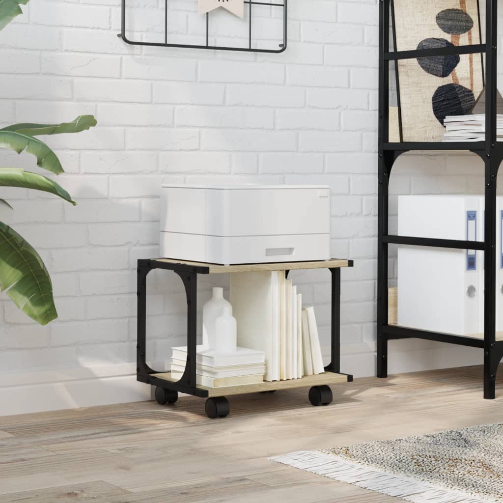 Βάση Εκτυπωτή 2 Επιπέδων Sonoma Δρυς 41x28x33,5 εκ Επεξ. Ξύλο - Pakobazaar