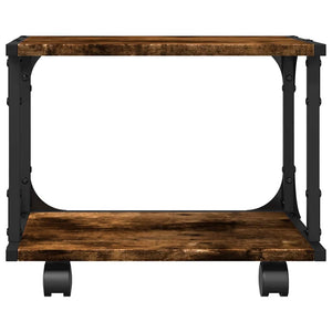 Βάση Εκτυπωτή 2 Επιπέδων Καπνιστή Δρυς 41x28x33,5 εκ Επεξ. Ξύλο - Pakobazaar
