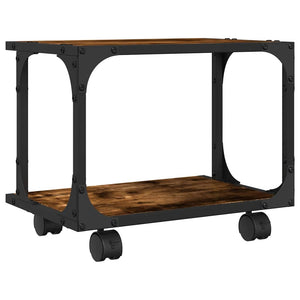 Βάση Εκτυπωτή 2 Επιπέδων Καπνιστή Δρυς 41x28x33,5 εκ Επεξ. Ξύλο - Pakobazaar