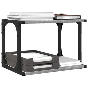 Βάση Εκτυπωτή 2 Επιπέδων Γκρι Sonoma 41x28x33,5 εκ Επεξ. Ξύλο - Pakobazaar