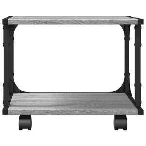 Βάση Εκτυπωτή 2 Επιπέδων Γκρι Sonoma 41x28x33,5 εκ Επεξ. Ξύλο - Pakobazaar