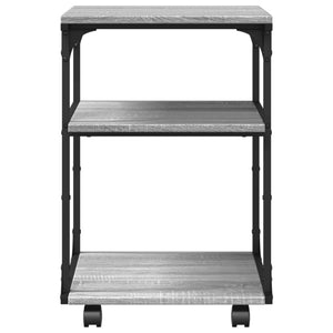 Βάση Εκτυπωτή 3 Επιπέδων Γκρι Sonoma 43x48x64 εκ Επεξ. Ξύλο