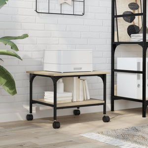 Βάση Εκτυπωτή 2 Επιπέδων Sonoma Δρυς 50x40x38 εκ Επεξ. Ξύλο - Pakobazaar