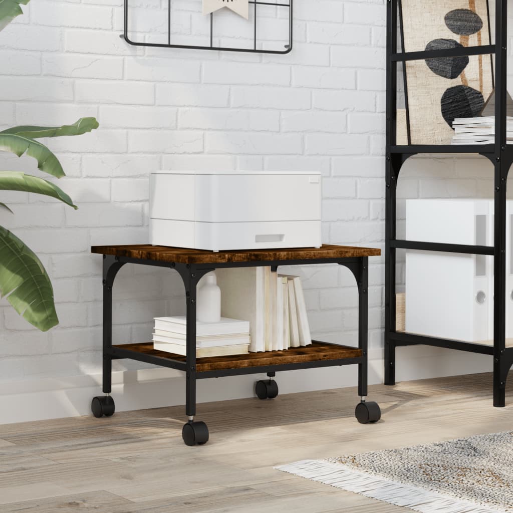 Βάση Εκτυπωτή 2 Επιπέδων Καπνιστή Δρυς 50x40x38 εκ Επεξ. Ξύλο - Pakobazaar