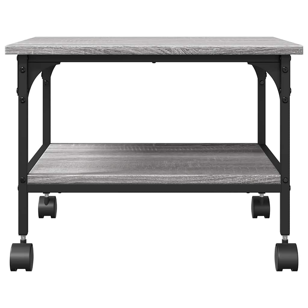 Βάση Εκτυπωτή 2 Επιπέδων Γκρι Sonoma 50x40x38 εκ Επεξ. Ξύλο