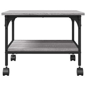 Βάση Εκτυπωτή 2 Επιπέδων Γκρι Sonoma 50x40x38 εκ Επεξ. Ξύλο
