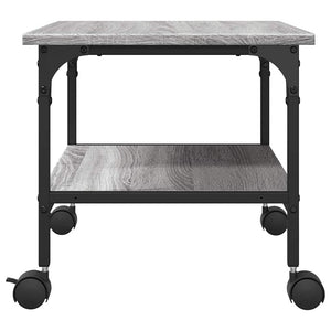 Βάση Εκτυπωτή 2 Επιπέδων Γκρι Sonoma 50x40x38 εκ Επεξ. Ξύλο