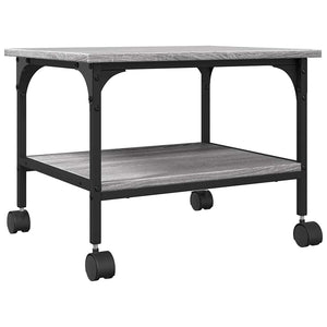 Βάση Εκτυπωτή 2 Επιπέδων Γκρι Sonoma 50x40x38 εκ Επεξ. Ξύλο