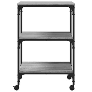Βάση Εκτυπωτή 3 Επιπέδων Γκρι Sonoma 50x41x75 εκ Επεξ. Ξύλο