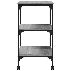 Βάση Εκτυπωτή 3 Επιπέδων Γκρι Sonoma 50x41x75 εκ Επεξ. Ξύλο