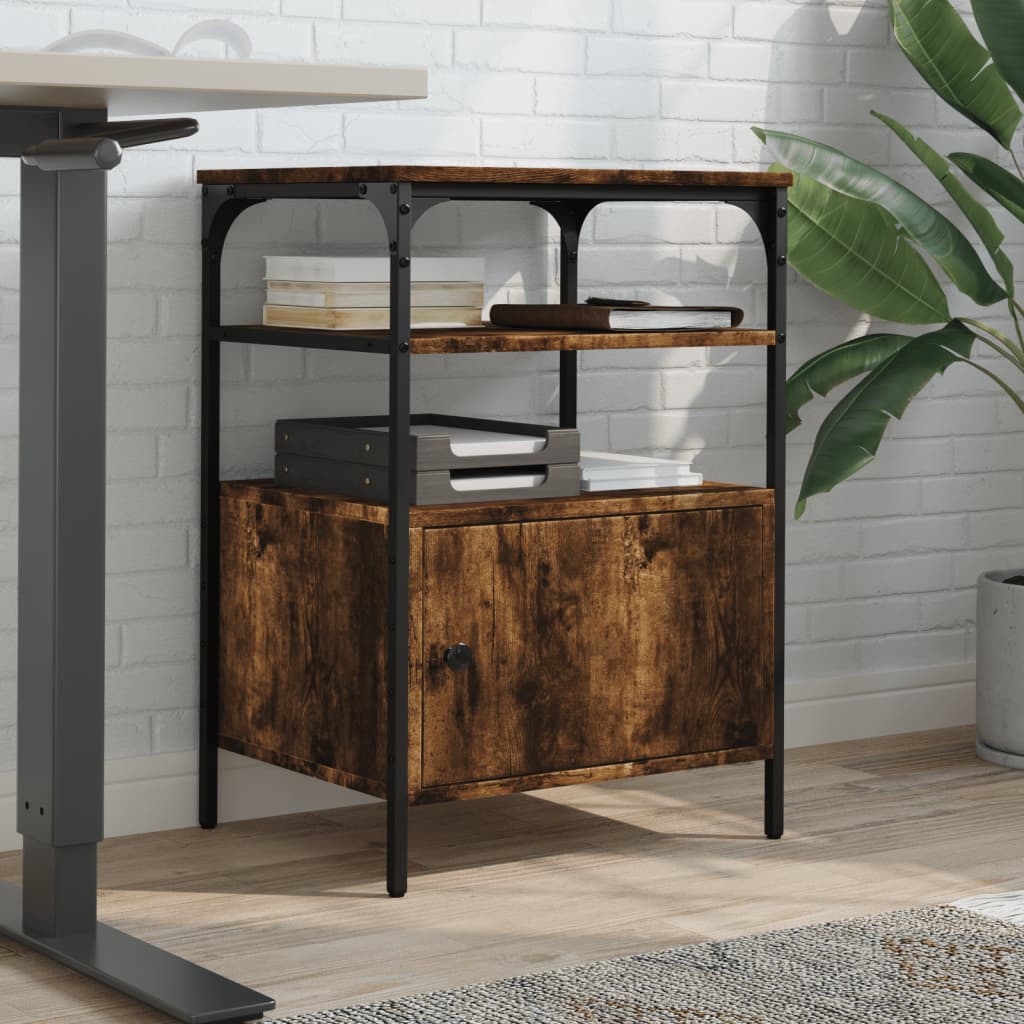 Βάση Εκτυπωτή 3 Επιπέδων Καπνιστή Δρυς 50x40x76 εκ Επεξ. Ξύλο - Pakobazaar