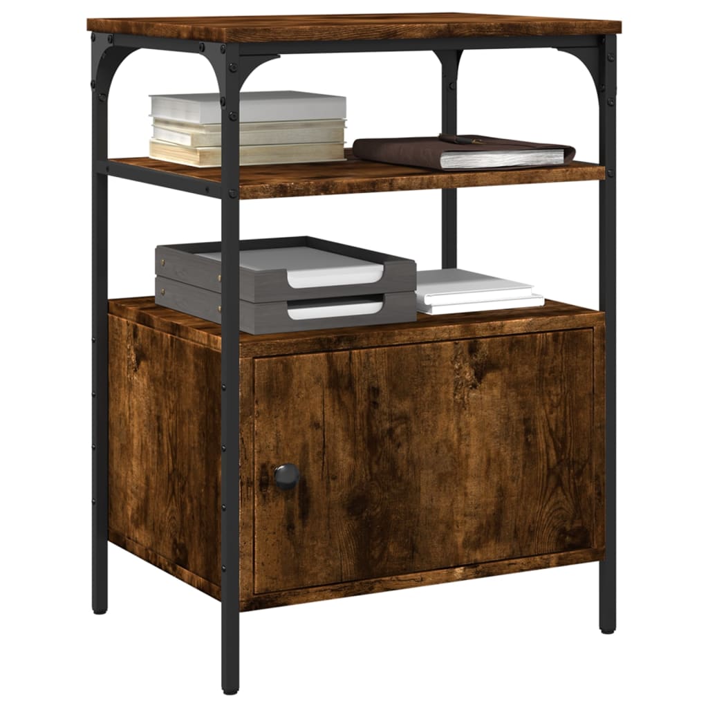 Βάση Εκτυπωτή 3 Επιπέδων Καπνιστή Δρυς 50x40x76 εκ Επεξ. Ξύλο - Pakobazaar