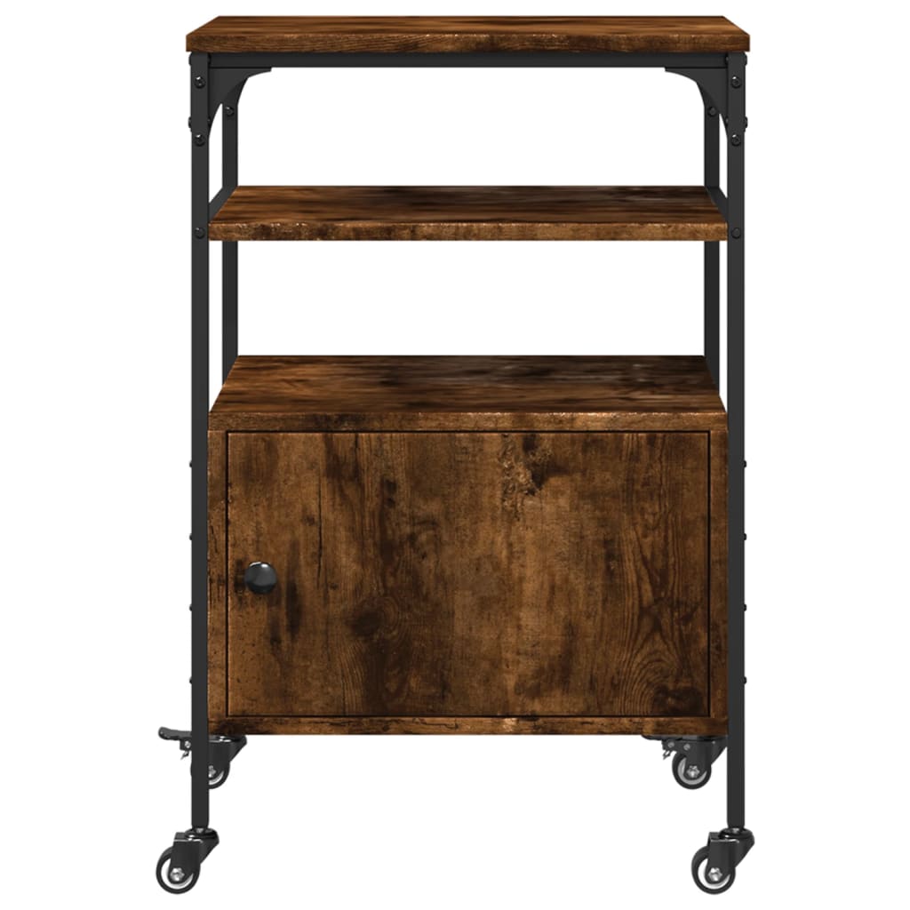 Βάση Εκτυπωτή 3 Επιπέδων Καπνιστή Δρυς 50x40x76 εκ Επεξ. Ξύλο - Pakobazaar