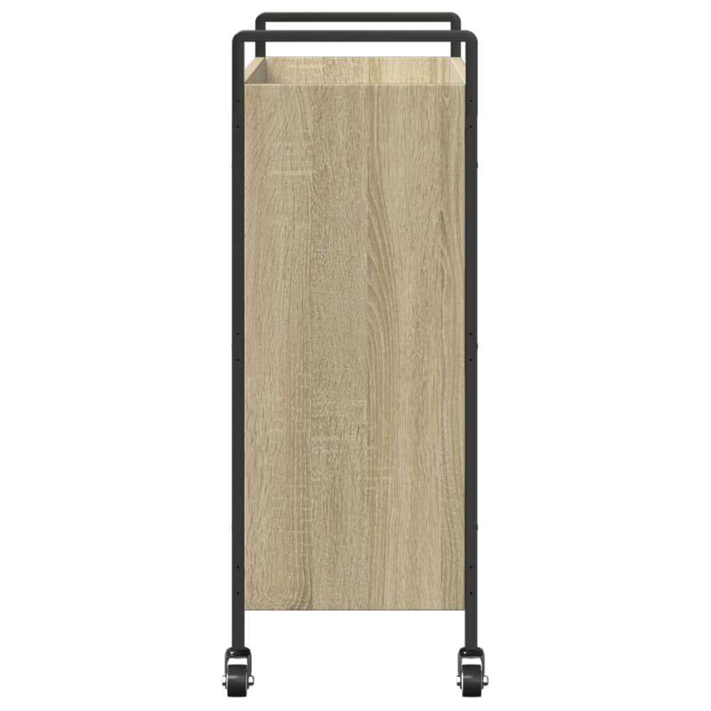 Τρόλεϊ Κουζίνας Sonoma Δρυς 70x30x82 εκ. από Επεξεργασμένο Ξύλο