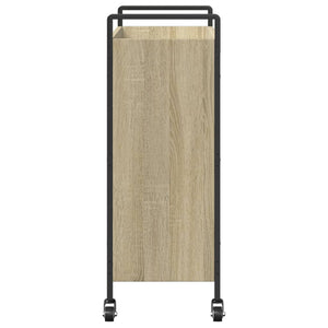 Τρόλεϊ Κουζίνας Sonoma Δρυς 70x30x82 εκ. από Επεξεργασμένο Ξύλο