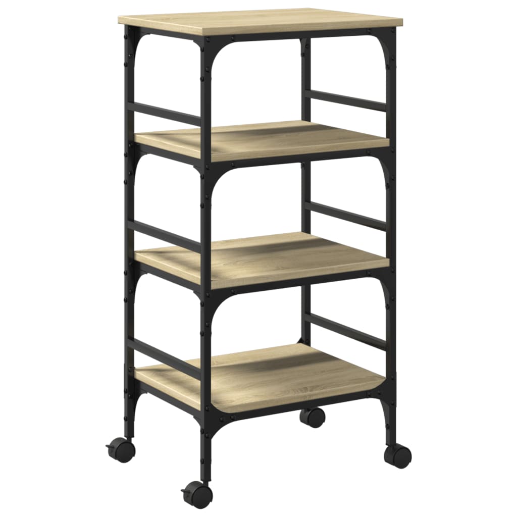 Τρόλεϊ Κουζίνας Sonoma Δρυς 45x35x89,5 εκ. Επεξεργασμένο Ξύλο