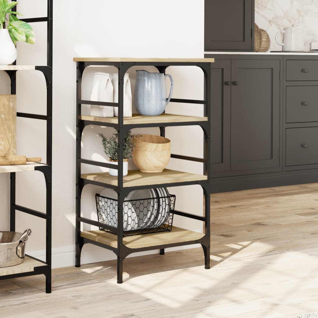Τρόλεϊ Κουζίνας Sonoma Δρυς 45x35x89,5 εκ. Επεξεργασμένο Ξύλο
