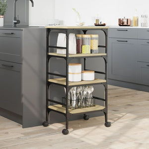 Τρόλεϊ Κουζίνας Sonoma Δρυς 45x35x89,5 εκ. Επεξεργασμένο Ξύλο