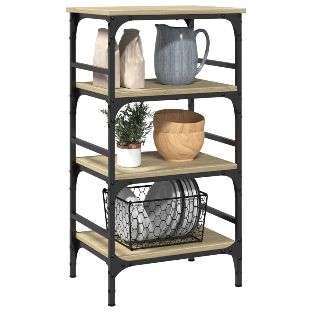 Τρόλεϊ Κουζίνας Sonoma Δρυς 45x35x89,5 εκ. Επεξεργασμένο Ξύλο