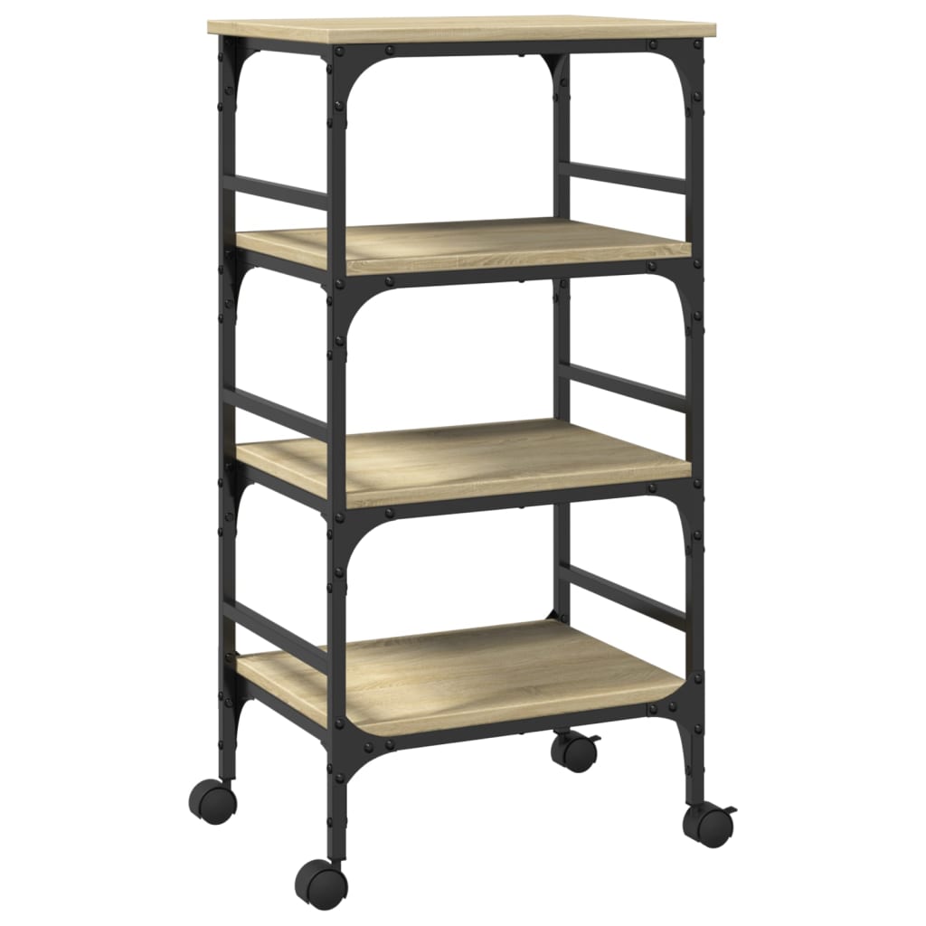 Τρόλεϊ Κουζίνας Sonoma Δρυς 45x35x89,5 εκ. Επεξεργασμένο Ξύλο