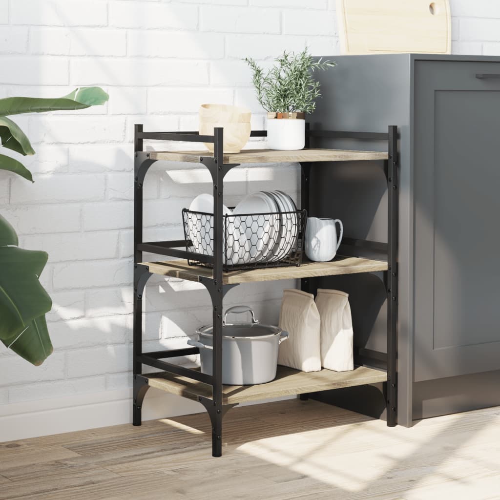Τρόλεϊ Κουζίνας Sonoma Δρυς 50x35x75,5 εκ. Επεξεργασμένο Ξύλο