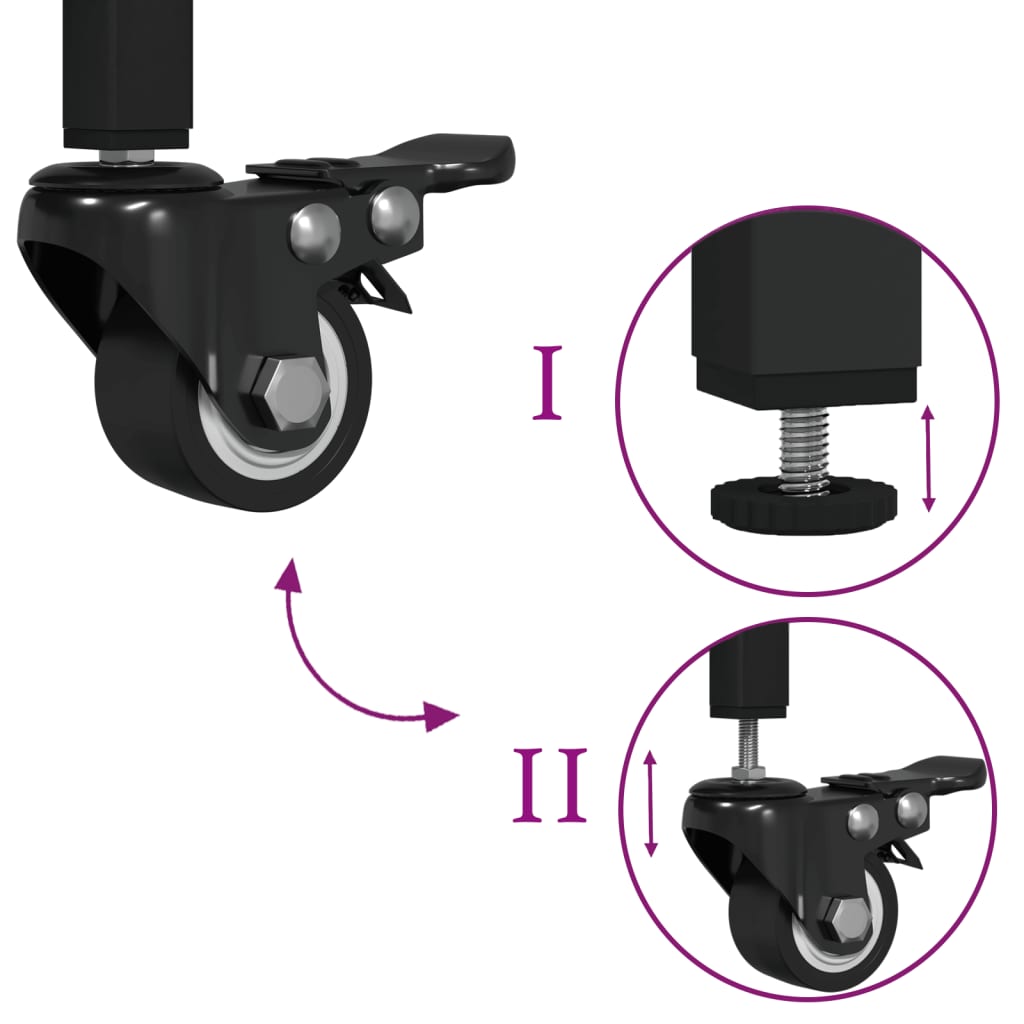 Τρόλεϊ Κουζίνας Καπνιστή Δρυς 60x48x89,5 εκ. Επεξεργασμένο Ξύλο - Pakobazaar