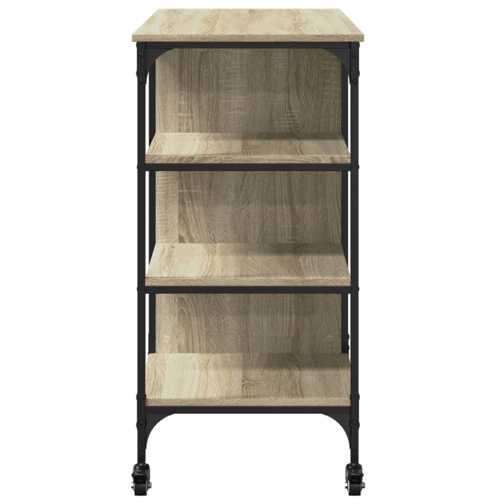 Τρόλεϊ Κουζίνας Sonoma Δρυς 100x45x89,5 εκ. Επεξεργασμένο Ξύλο