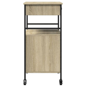 Τρόλεϊ Κουζίνας Sonoma Δρυς 56x43x89,5 εκ. Επεξεργασμένο Ξύλο