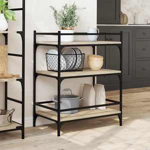 Τρόλεϊ Κουζίνας Sonoma Δρυς 65x40x86,5 εκ. Επεξεργασμένο Ξύλο