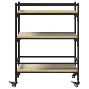 Τρόλεϊ Κουζίνας Sonoma Δρυς 65x40x86,5 εκ. Επεξεργασμένο Ξύλο