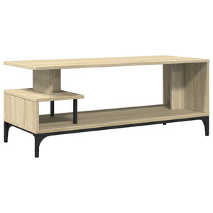 Έπιπλο TV Sonoma Δρυς 102x40x41εκ Επ Ξύλο/Ατσάλι Ηλ Βαφή Πούδρα - Pakobazaar