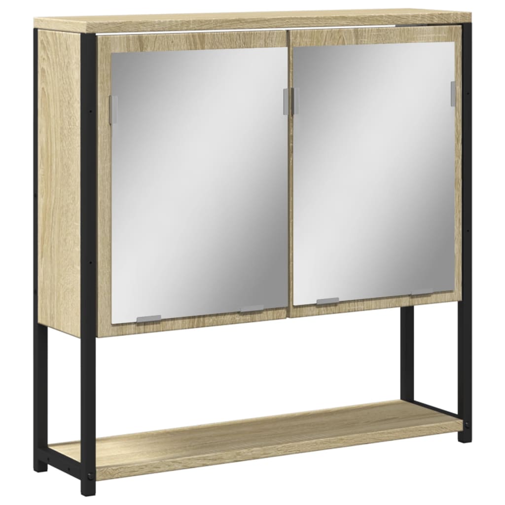 Καθρέφτης Μπάνιου Ντουλάπι Sonoma Δρυς 60x16x60 εκ. Επεξ. Ξύλο