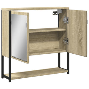 Καθρέφτης Μπάνιου Ντουλάπι Sonoma Δρυς 60x16x60 εκ. Επεξ. Ξύλο
