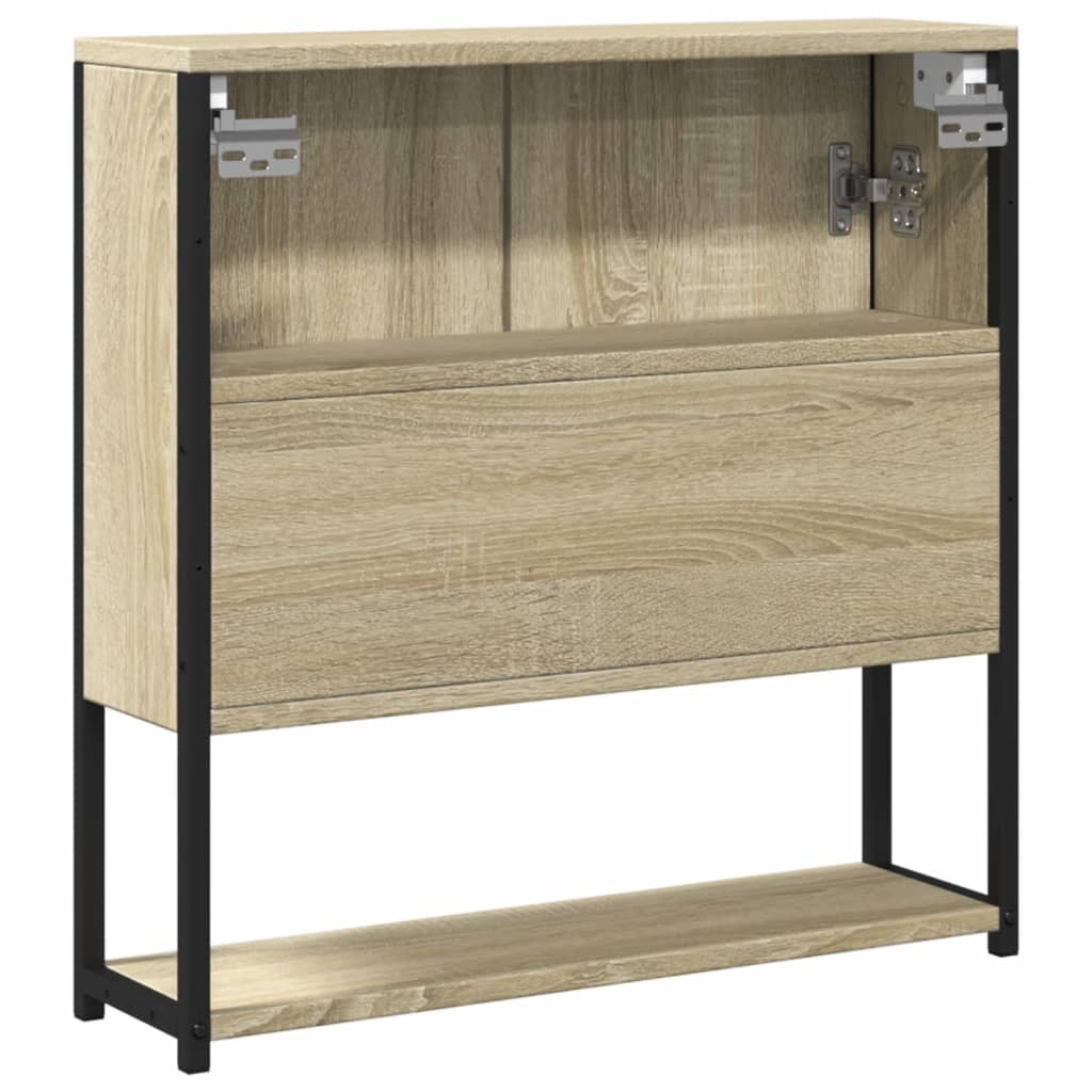 Καθρέφτης Μπάνιου Ντουλάπι Sonoma Δρυς 60x16x60 εκ. Επεξ. Ξύλο