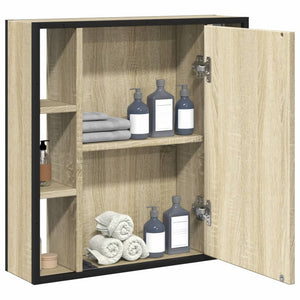 Καθρέφτης Μπάνιου Ντουλάπι Sonoma Δρυς 60x16x60 εκ. Επεξ. Ξύλο