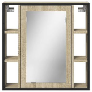 Καθρέφτης Μπάνιου Ντουλάπι Sonoma Δρυς 60x16x60 εκ. Επεξ. Ξύλο