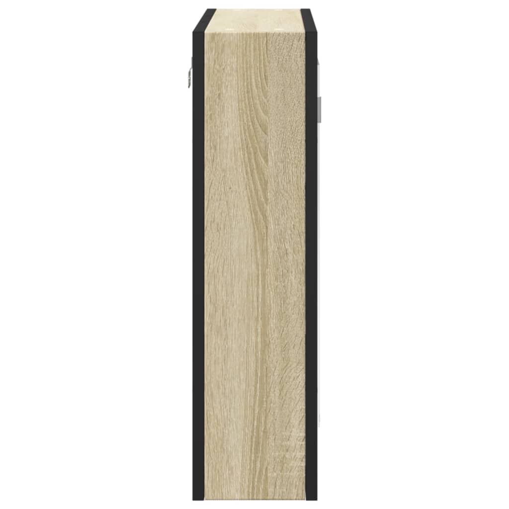 Καθρέφτης Μπάνιου Ντουλάπι Sonoma Δρυς 60x16x60 εκ. Επεξ. Ξύλο