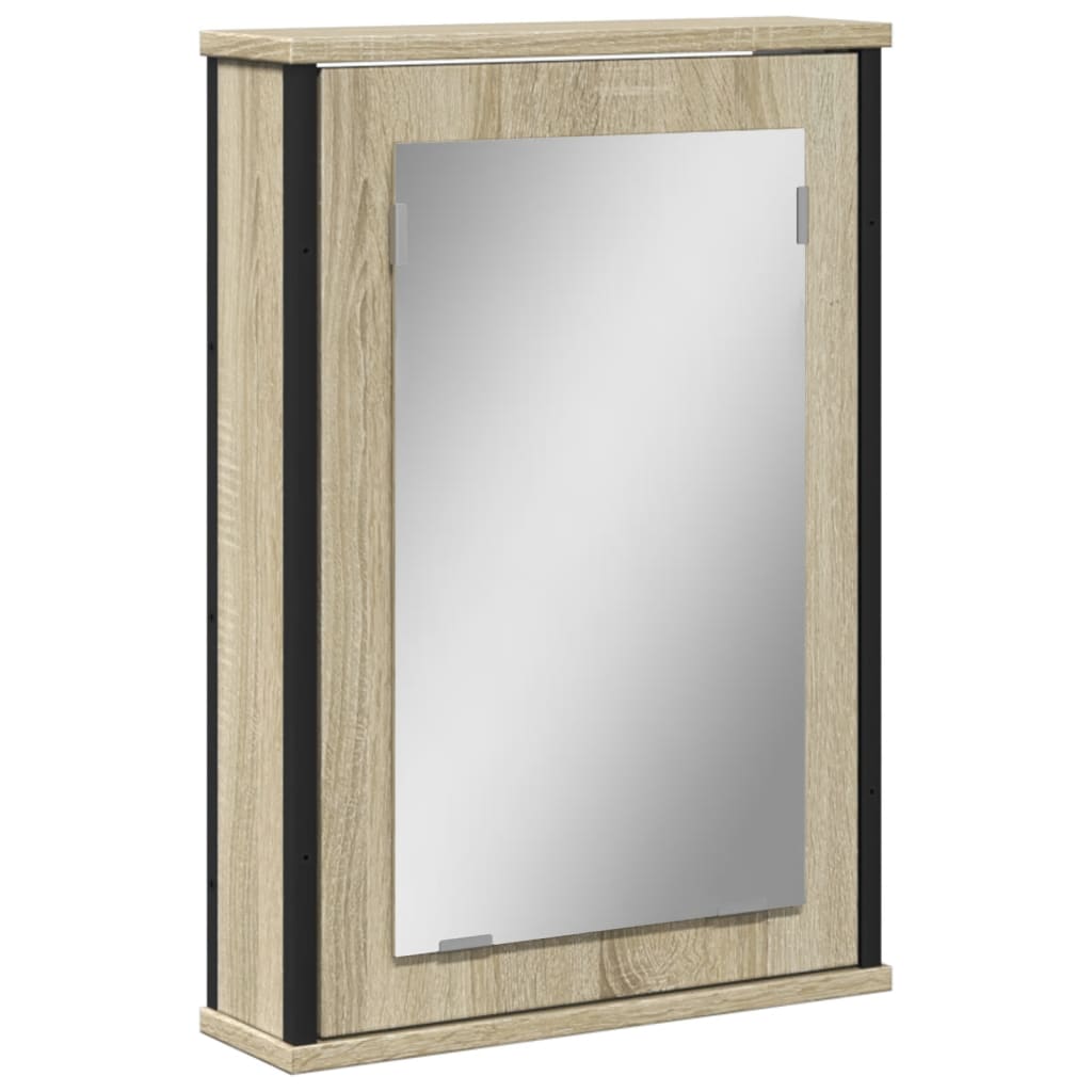 Καθρέφτης Μπάνιου Ντουλάπι Sonoma Δρυς 42x12x60 εκ. Επεξ. Ξύλο